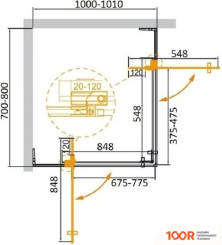Cezares SLIDER-AH-2-70/80-100/110-BR-GM (54355)