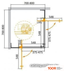 Cezares SLIDER-A-2-70/80-BR-NERO (54187)