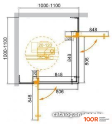 Cezares SLIDER-A-2-100/110-BR-NERO (54176)