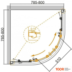Cezares GIUBILEO-R-2-80-SCORREVOLE-C-BR (53337)