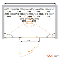 Cezares BERGAMO-W-B-13-60+60/30-C-CR-R (52794)