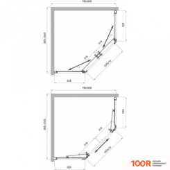 BelBagno UNO-195-PH-2-100/80-C-CR (52424)