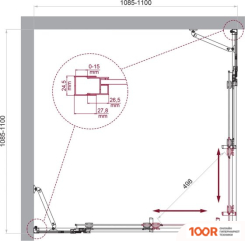 BelBagno LUCE-A-22-90+20-P-CR (52161)