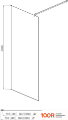 Aquatek AQ WIW 09020BL 90X200 (ЧЕРНЫЙ/ПРОЗРАЧНОЕ СТЕКЛО) (51818)