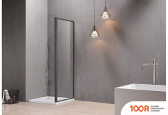 Aquatek AQ ARI WA 09020BL 90X200 (ЧЕРНЫЙ/ПРОЗРАЧНОЕ СТЕКЛО) (51813)