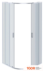 Aquatek AQ ARI RO10020BL 100X100 (ЧЕРНЫЙ/ПРОЗРАЧНОЕ СТЕКЛО) (51811)