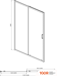 Aquatek AQ ARI RA 12020BL 120X200 (ЧЕРНЫЙ/ПРОЗРАЧНОЕ СТЕКЛО) (51808)