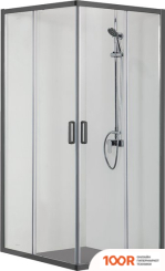 Aquatek AQ ARI KV 09020BL 90X90 (ЧЕРНЫЙ/ПРОЗРАЧНОЕ СТЕКЛО) (51802)