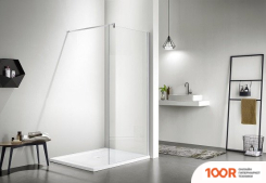 Aquatek 90X200 AQ WIW 09020CH (ХРОМ/ПРОЗРАЧНОЕ СТЕКЛО) (51795)