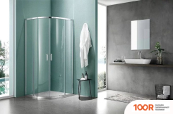 Aquatek 80X80 AQNAA2142-80 (ХРОМ/ПРОЗРАЧНОЕ СТЕКЛО) (51790)