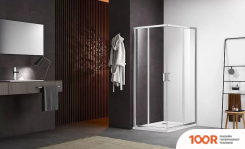 Aquatek 80X80 AQNAA1142-80 (ХРОМ/ПРОЗРАЧНОЕ СТЕКЛО) (51789)