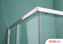 Aquatek 80X80 AQNAA1142-80 (ХРОМ/ПРОЗРАЧНОЕ СТЕКЛО) (51789)