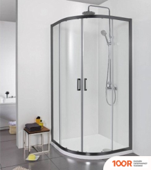 Aquatek 80X200 AQ ARI RO 08020BL (ЧЕРНЫЙ/ПРОЗРАЧНОЕ СТЕКЛО) (51782)