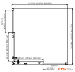 Aquatek 80X200 AQ ARI KV 08020BL (ЧЕРНЫЙ/ПРОЗРАЧНОЕ СТЕКЛО) (51780)