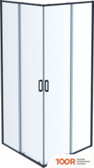 Aquatek 80X200 AQ ARI KV 08020BL (ЧЕРНЫЙ/ПРОЗРАЧНОЕ СТЕКЛО) (51780)