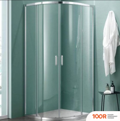 Aquatek 100X100 AQNAA2142-100 (ХРОМ/ПРОЗРАЧНОЕ СТЕКЛО) (51761)