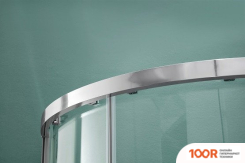 Aquatek 100X100 AQ ARI RO 10020CH (ХРОМ/ПРОЗРАЧНОЕ СТЕКЛО) (51759)