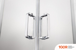 Aquatek 100X100 AQ ARI RO 10020CH (ХРОМ/ПРОЗРАЧНОЕ СТЕКЛО) (51759)