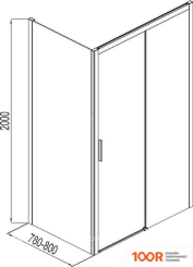 Aquanet PLEASURE AE60-F-80H200U-BT + AE60-N-140H200U-BT 80X140 (51669)