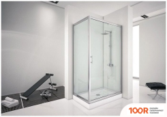 Aquanet ALFA 160X90 NAA1131 (ХРОМ/ПРОЗРАЧНОЕ СТЕКЛО) (51554)