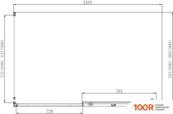 Aquanet ALFA 160X80 NAA1131 (ХРОМ/ПРОЗРАЧНОЕ СТЕКЛО) (51553)