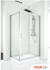 Aquanet ALFA 160X80 NAA1131 (ХРОМ/ПРОЗРАЧНОЕ СТЕКЛО) (51553)