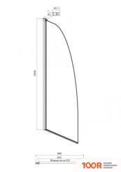 Ambassador WALK-IN 90X200 15031131 (51548)