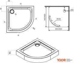 AM.PM X-JOY 80X80 W88T-205-080W64 (50035)