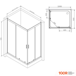 AM.PM GEM W90G-404-100280-BT 100X80 (49995)