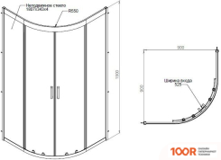 AM.PM GEM W90G-401-090WT 90Х90 (49991)