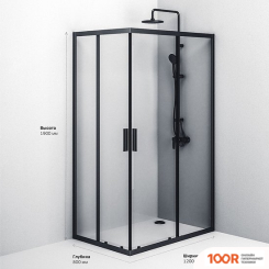 AM.PM GEM S W93G-404-120280-BT (ЧЕРНЫЙ МАТОВЫЙ) (49932)