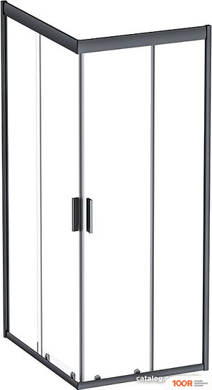 AM.PM GEM S 100X80 W93G-404-100280-BT (ЧЕРНЫЙ МАТОВЫЙ/ПРОЗРАЧНОЕ СТЕКЛО) (49926)