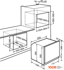 Духовой шкаф Smeg SF6101TVN1 (49212)