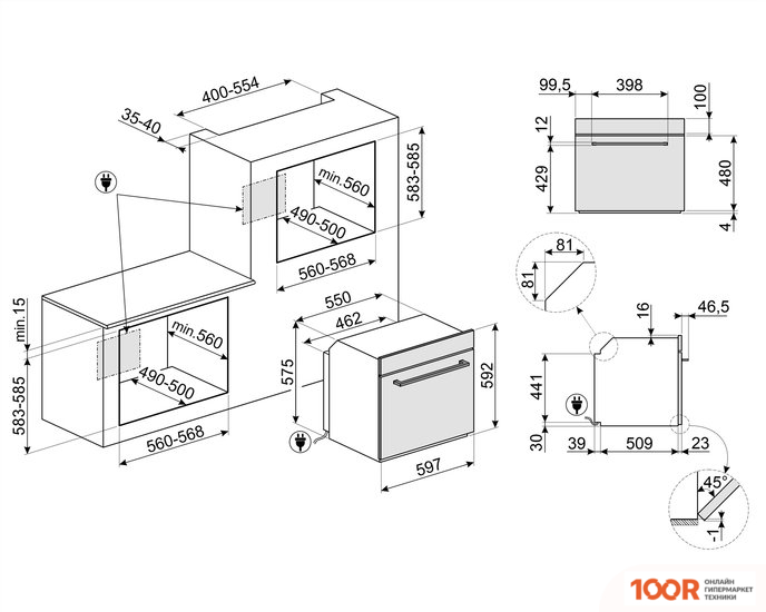 Духовой шкаф Smeg SELEZIONE SO6402M2B (49189)