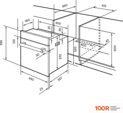 Духовой шкаф LEX EDM 4545 ВBL (48214)