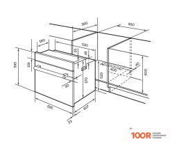 Духовой шкаф LEX EDM 073 WH (48199)