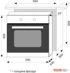 Духовой шкаф LEX EDM 042 BL (48183)