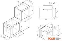 Духовой шкаф Krona CORRENTE 45 BL (47899)