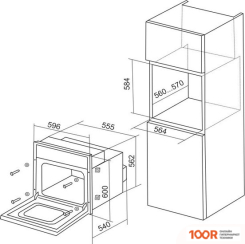 Духовой шкаф De luxe 6006.05ЭШВ-037 (46677)