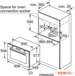 Духовой шкаф Bosch VGD553FB0 (46540)