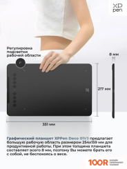 Графический планшет XP-Pen DECO 01 V3 (ЧЕРНЫЙ) (45804)
