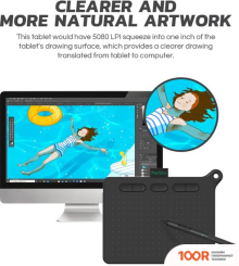 Графический планшет Parblo NINOS S (ЧЕРНЫЙ) (45764)