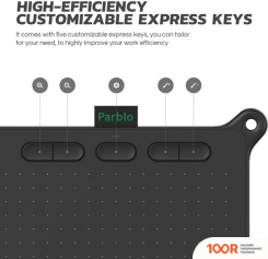 Графический планшет Parblo NINOS S (ЧЕРНЫЙ) (45764)
