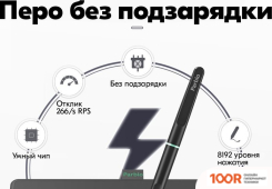 Графический планшет Parblo NINOS N7B (ЧЕРНЫЙ) (45761)