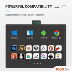 Графический планшет Parblo NINOS N10B (ЧЕРНЫЙ) (45758)