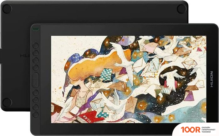 Графический планшет Huion KAMVAS 16 2021 GS1562 (КОСМИЧЕСКИЙ ЧЕРНЫЙ) (45734)