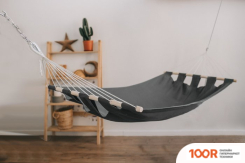 MAMO ПОДВЕСНОЙ ГАМАК ЛЬНЯНОЙ 200Х120 СМ (ГРАФИТ) (44572)