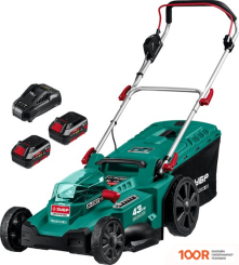 Газонокосилка Зубр МАСТЕР ГКЛ-4336-42 (С 2-МЯ АКБ) (44453)