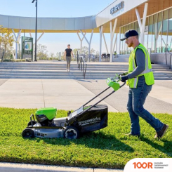 Газонокосилка Greenworks LM221S 2519407 (БЕЗ АКБ) (43691)