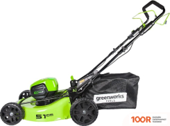 Газонокосилка Greenworks GD60LM51SPK4 2514307UB (С 1-ИМ АКБ 4 АЧ) (43686)
